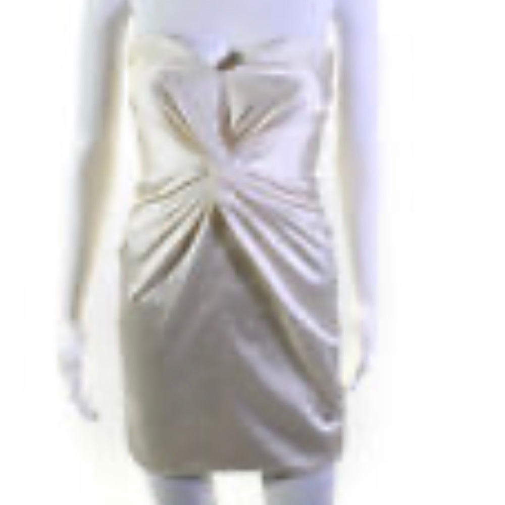 Silk satin strapless dress by Redux, Charles chang-Lima wedding size 2 new